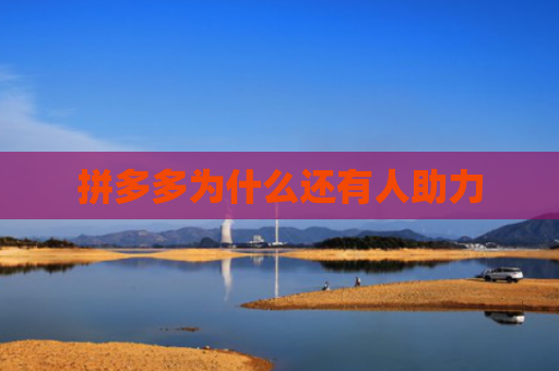 拼多多为什么还有人助力