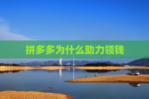 拼多多为什么助力领钱