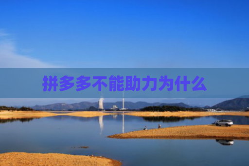 拼多多不能助力为什么