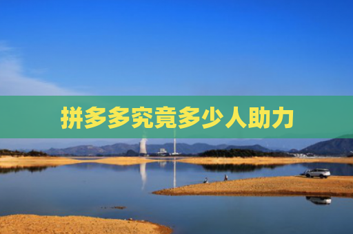 拼多多究竟多少人助力