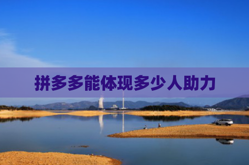 拼多多能体现多少人助力