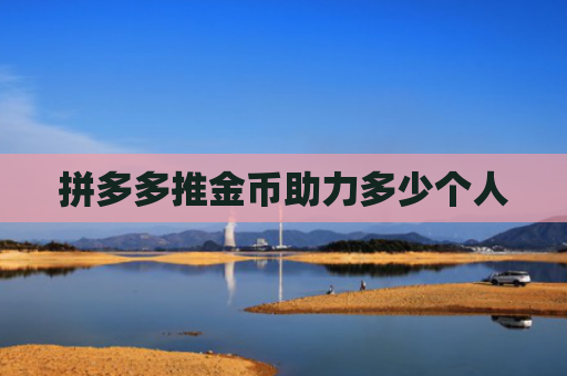 拼多多推金币助力多少个人