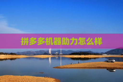 拼多多机器助力怎么样
