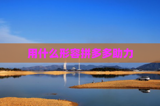 用什么形容拼多多助力