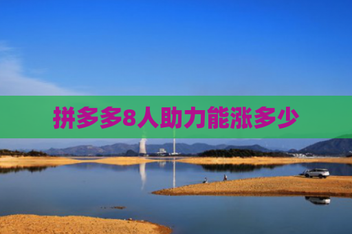 拼多多8人助力能涨多少