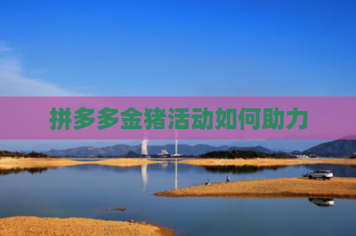 拼多多金猪活动如何助力
