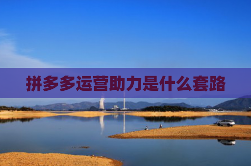 拼多多运营助力是什么套路-第1张图片-拼多多助力网站-pdd新人免费助力网站，拼多多极速助力网站