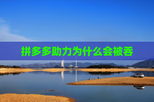 拼多多助力为什么会被吞