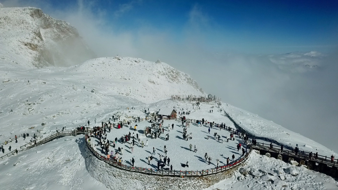 达古冰川景区导览图】